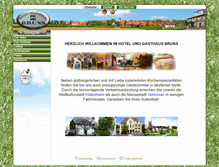 Tablet Screenshot of hotel-bruns.de